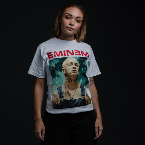 EMINEM - BLOODY CHAINSAW T-SHIRT (WHITE)