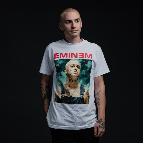 EMINEM - BLOODY CHAINSAW T-SHIRT (WHITE)