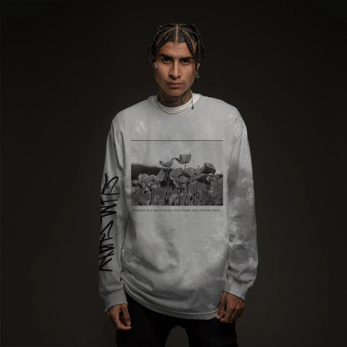 EMINEM - DRUG BALLAD LONGSLEEVE (GREY TIE DYE)