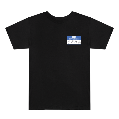 EMINEM - HI! MY NAME IS... BLUE NAME TAG T-SHIRT (REISSUE)