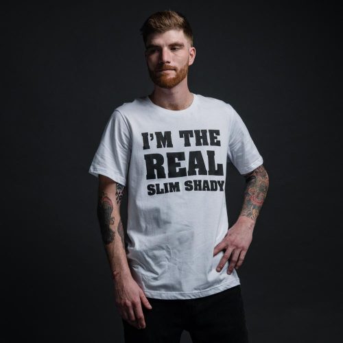 EMINEM - I'M THE REAL SLIM SHADY T-SHIRT (WHITE)