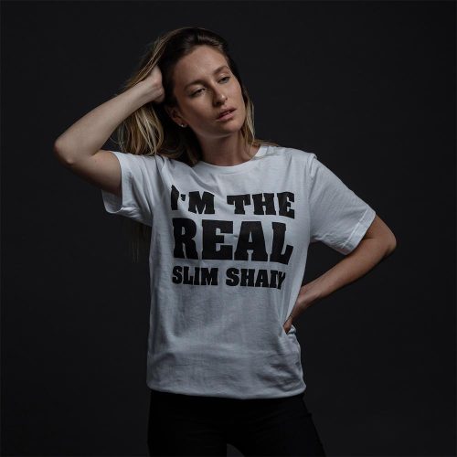 EMINEM - I'M THE REAL SLIM SHADY T-SHIRT (WHITE)