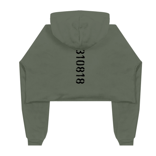 EMINEM - KAMIKAZE GREEN CROPPED HOODIE