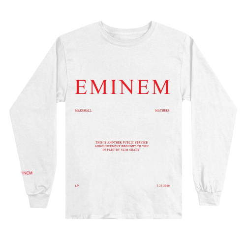 EMINEM - MMLP PSA LONGSLEEVE (WHITE)