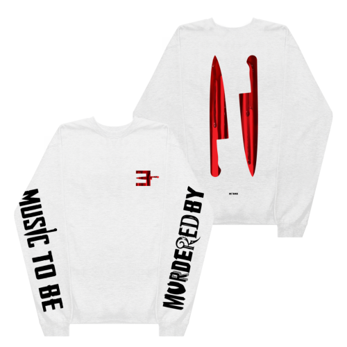 EMINEM - MTBMB BLOODY LONGSLEEVE (WHITE)