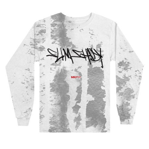 EMINEM - SLIM SHADY LONGSLEEVE (GREY TIE DYE)