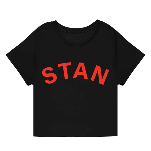 EMINEM - STAN CROPPED T-SHIRT (BLACK)