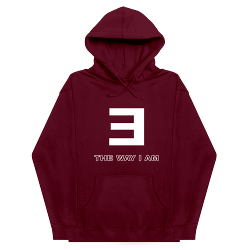 EMINEM - THE WAY I AM HOODIE (MAROON)