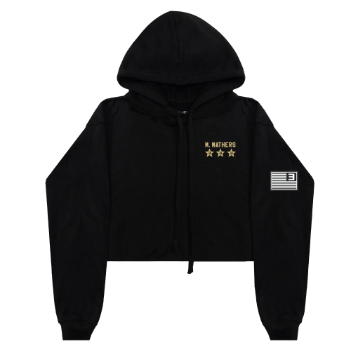 EMINEM - TOP GUNNER PATCH CROPPED HOODIE