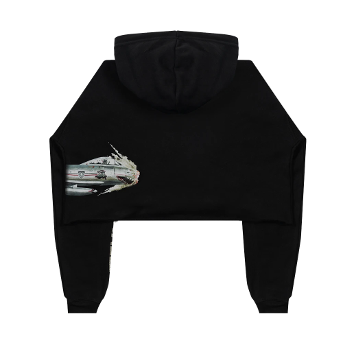 EMINEM - WOMEN'S PLANE CROPPED HOODIE