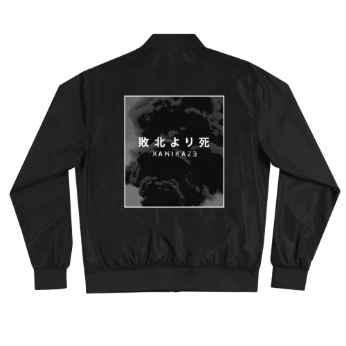 EMINEM - DEATH BEFORE DEFEAT LIGHTWEIGHT BLACK BOMBER 3D