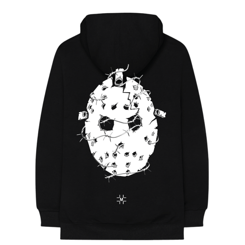 MILLINSKY X EMINEM CONCRETE MASK HOODIE (BLACK)