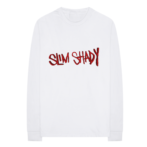 MILLINSKY X EMINEM CONCRETE MIDDLE FINGER LONGSLEEVE (WHITE)