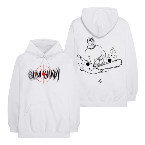 MILLINSKY X EMINEM CONCRETE MIDDLE FINGER LONGSLEEVE (WHITE)