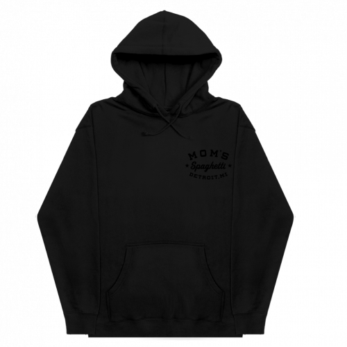 MOM'S SPAGHETTI CHEF HOODIE (BLACK ON BLACK)