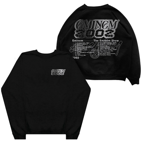 THE EMINEM SHOW CHROME LOGO CREWNECK (BLACK)