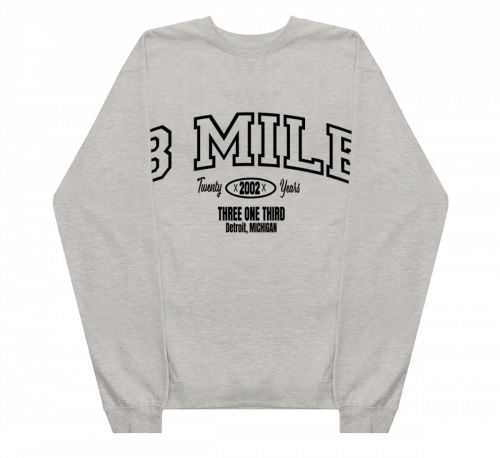 8 MILE VARSITY CREWNECK